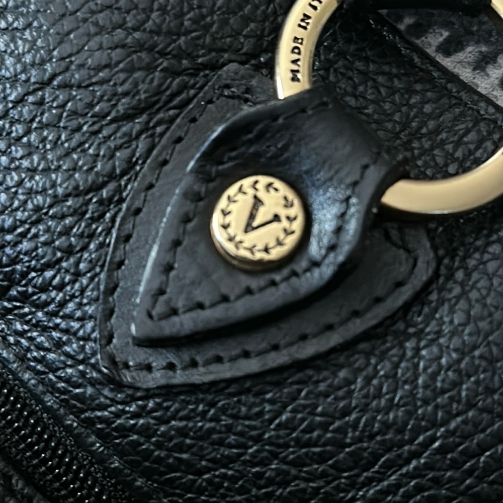Valentina black leather tote shoulder bag - Picture 2 of 13